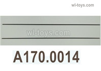 Wltoys XK A170 Parts Wing reinforced square bar set.A170.0014,The size is 1.4*1.4*249mm.Total 2pcs.